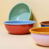 Crow Canyon Home x The Get Out 24 oz Colorful Enamelware Cereal Bowls