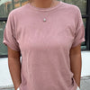 Relaxed Pink Tee by Le Bon Shoppe at Golden Rule Gallery