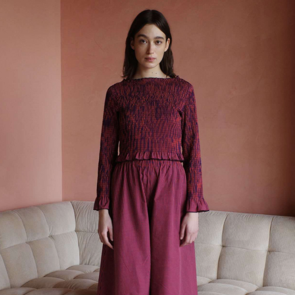 Rita Row Checkered Top