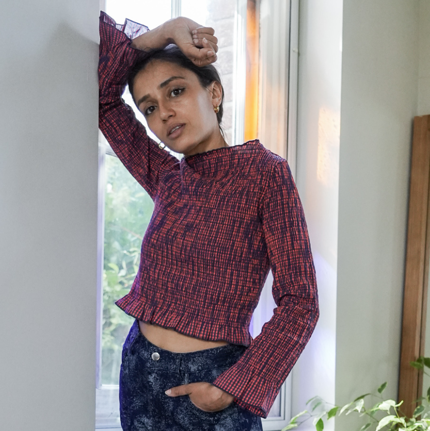 Olga Top in Checkered by Rita Row