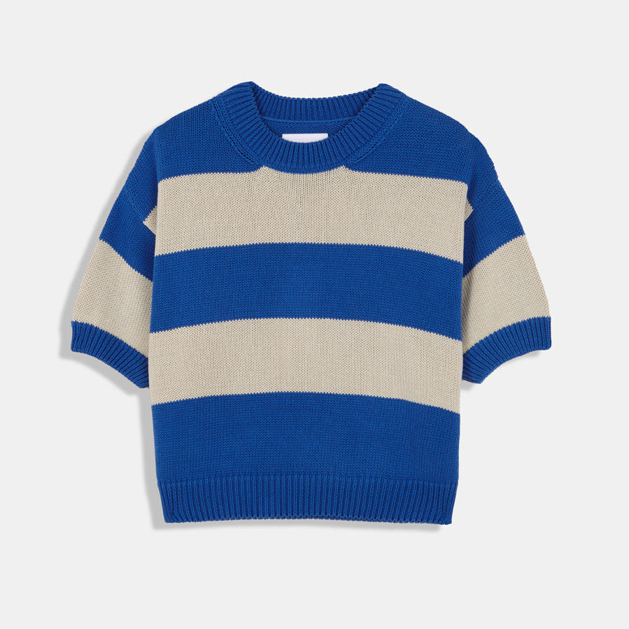 Pattie Sweater in Blue Stripes
