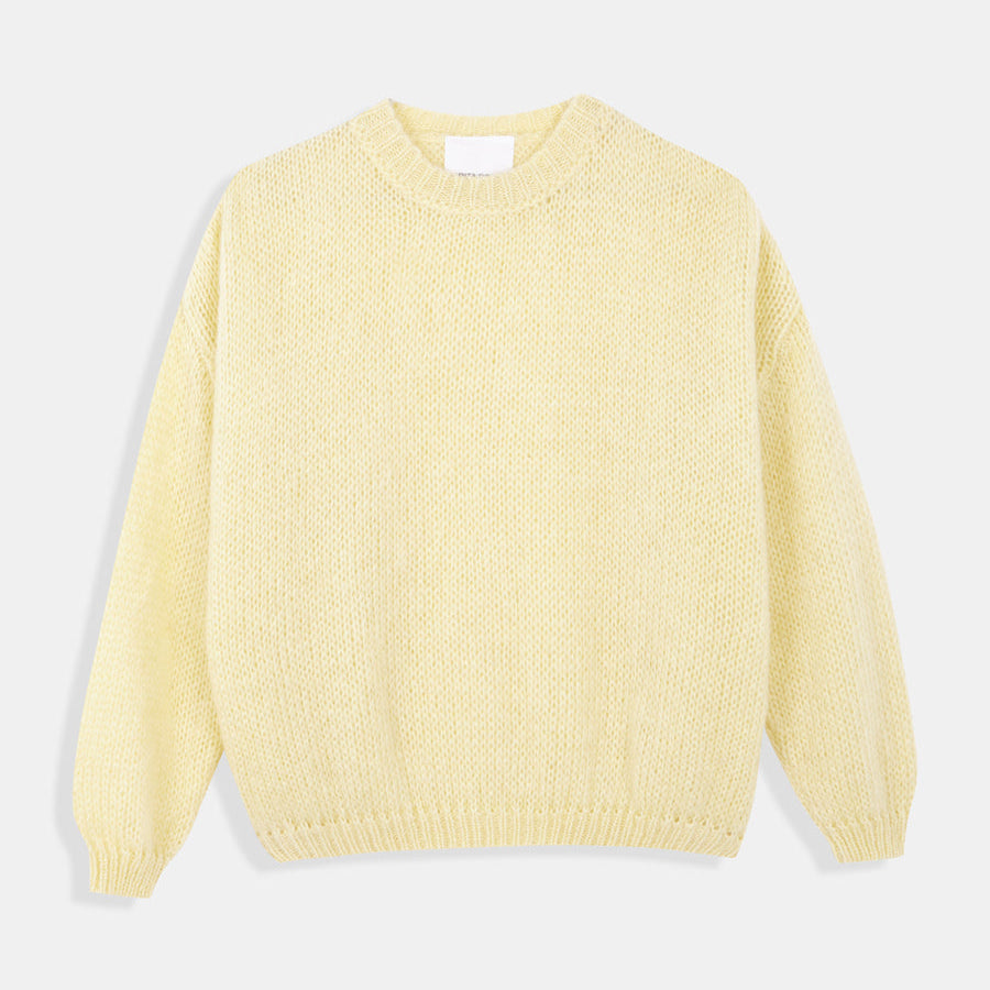 Rita Row Royal Mohair Sweater in Vanilla at Golden Rule Gallery in Excelsior, MN