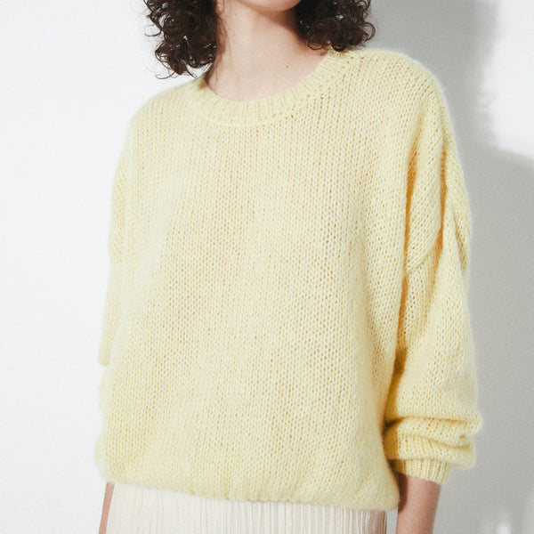 Rita Row Royal Mohair Sweater in Vanilla at Golden Rule Gallery in Excelsior, MN