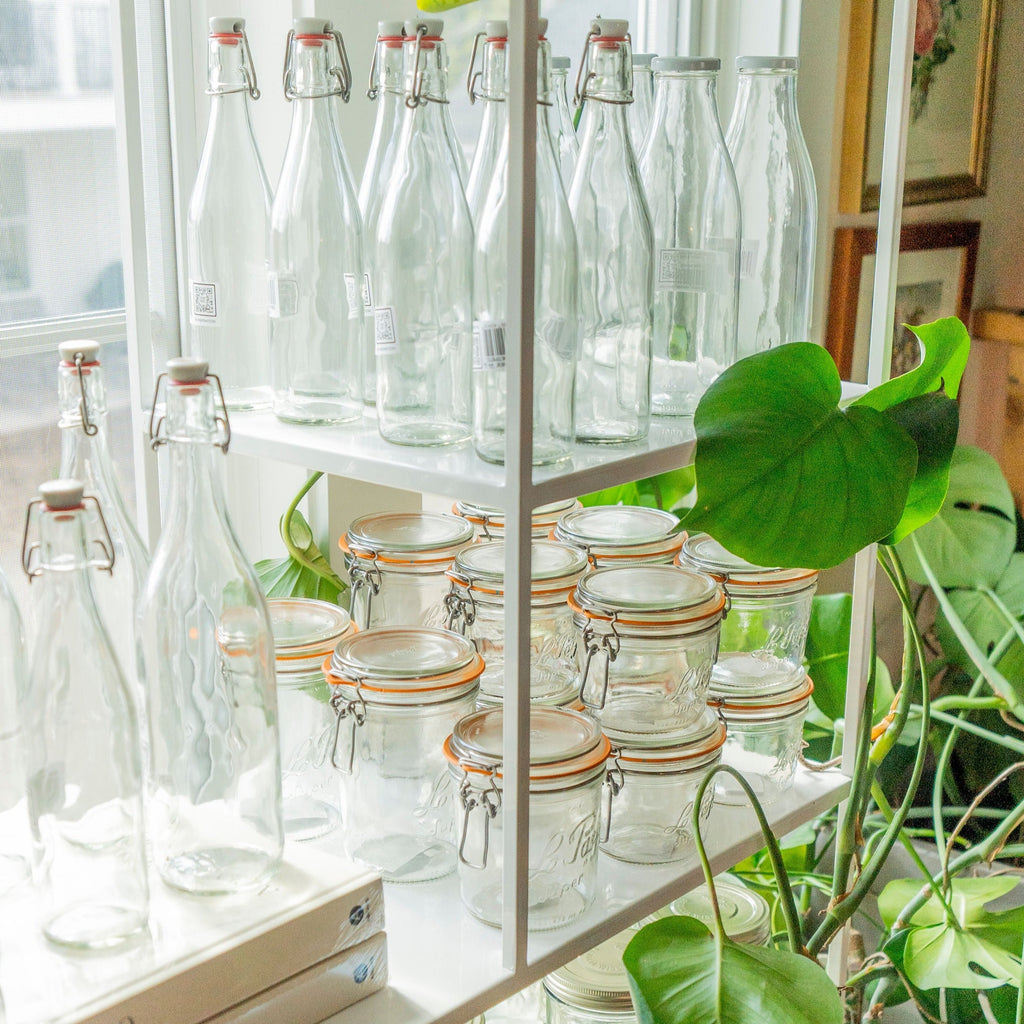Rounded Glass for Kitchen Storage at Golden Rule Gallery