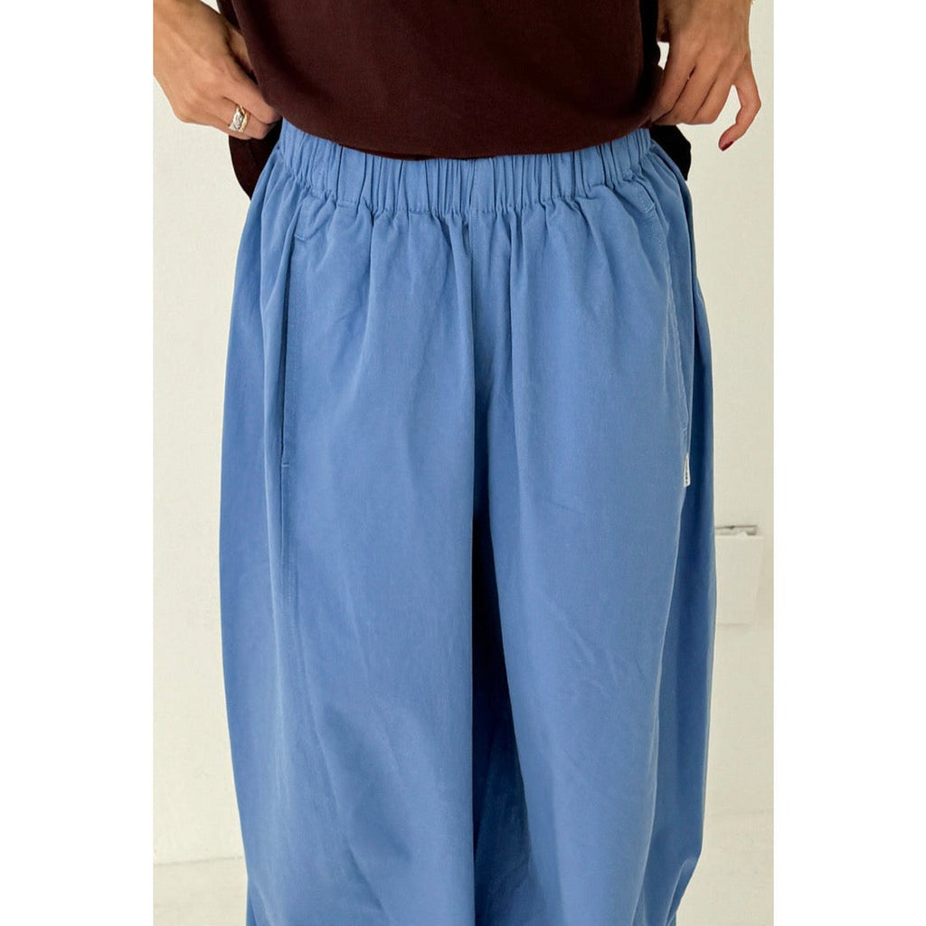 Slate Blue Parachute Pants by Le Bon Shoppe