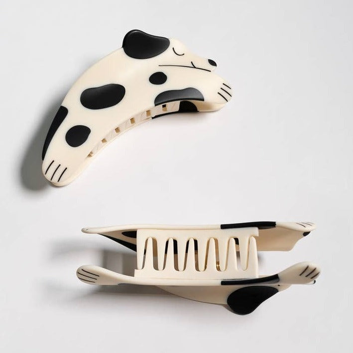 Spotted Puppy Hair Claw Clip