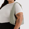 Sage Stripe Baggu Small Meringue Bag