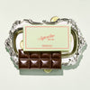 Superfine New York Chocolate Bar in Salted Italian Olive Oil on Silver Platter