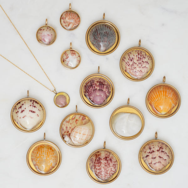Sanibel Seashell Necklace Charms at Golden Rule Gallery