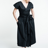 Laude the Label Magdalena Midi Dress in Black