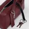 Small Leather Bowler Shoulder Bag with Key Loop By Baggu at Golden Rule Gallery