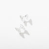 Sterling Silver Tiny Bow Stud Earrings