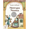 Book cover of 'Strega Nona' by Tomie dePaola with illustration of a woman and house.