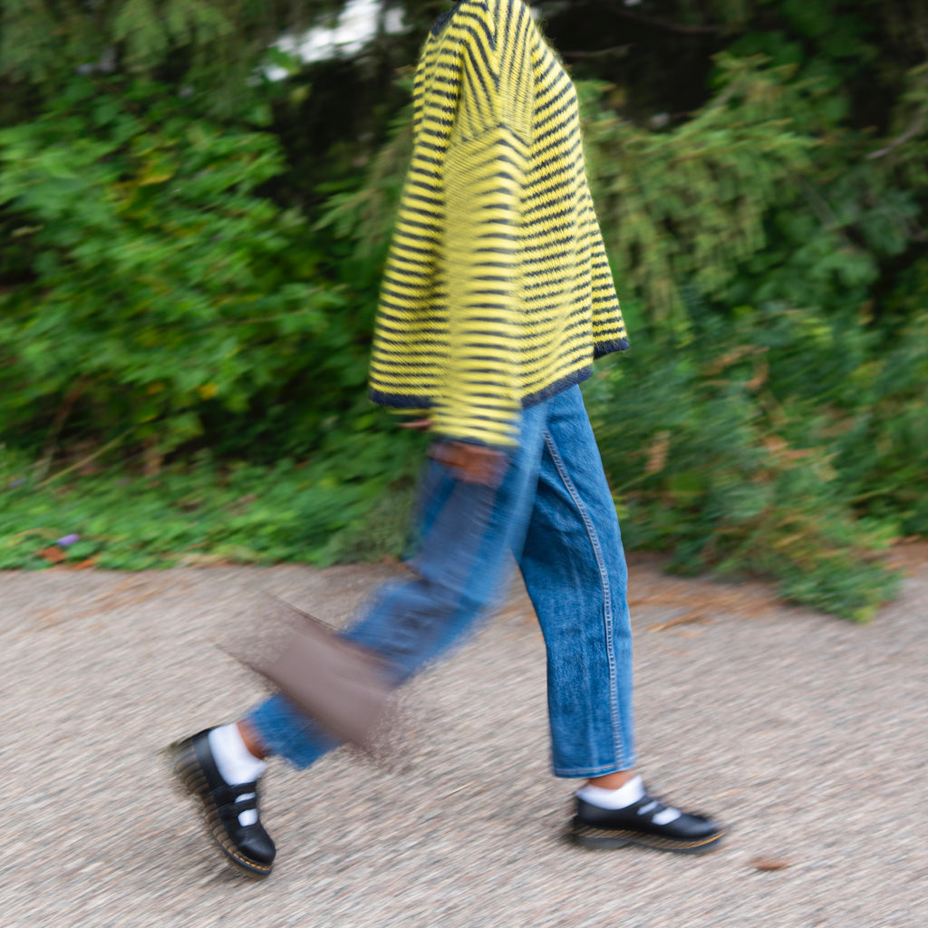 Striped Pullover Sweater By Hansel From Basel at Golden Rule Gallery