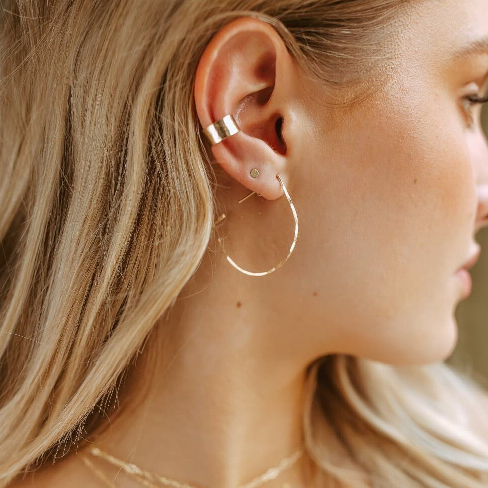 Gold Thick Ear Cuff Jewelry