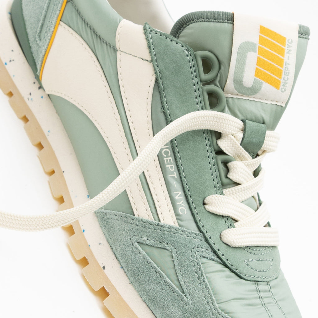 Oncept Green Real Leather Sneaker at Golden Rule Gallery