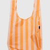 Tangerine Orange Striped Baggu Big Reusable Tote Bag at Golden Rule Gallery