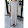 Model in Grey Her Dress by Le Bon Shoppe at Golden Rule Gallery