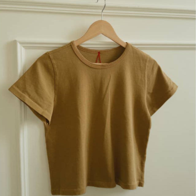 The Little Boy Tee in Butterscotch at Golden Rule Gallery