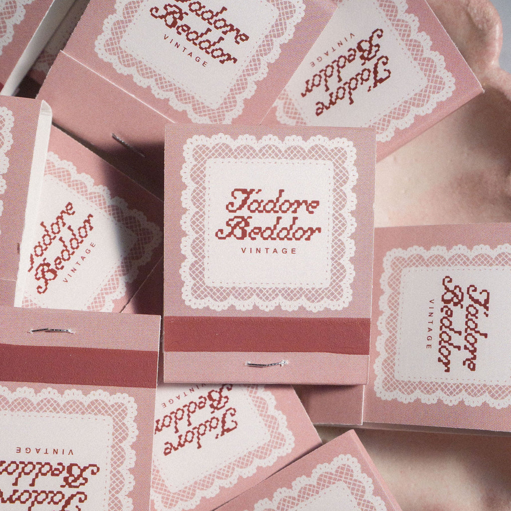 Tiny Vintage Matchbooks by J'adore Beddor Vintage at Golden Rule Gallery