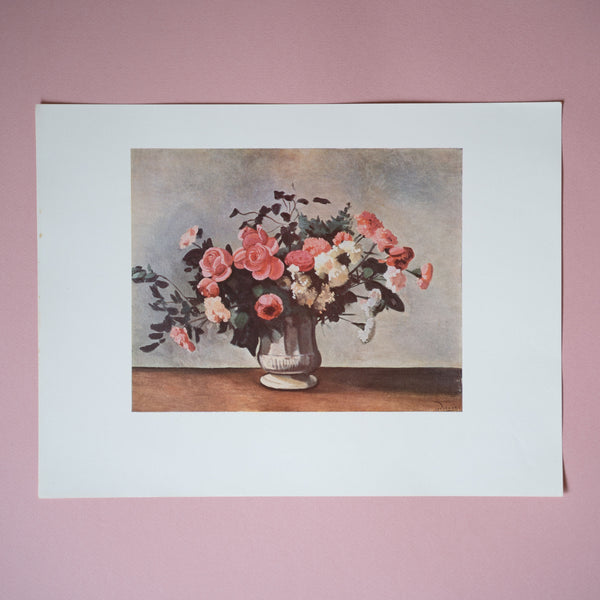 Vintage 40s Derain Flowers in a Vase Art Print
