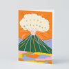 Volcano Happy Birthday Greeting Card