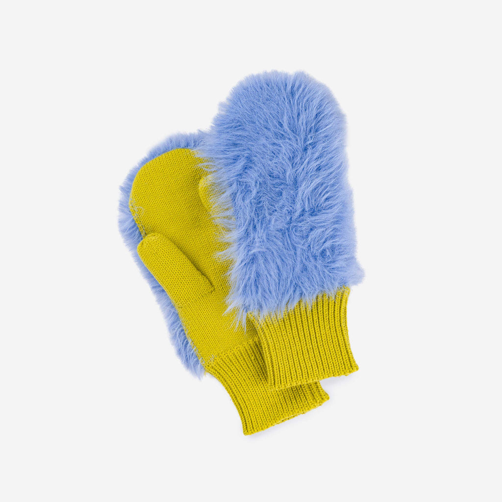 Verloop Faux Fur Knit Mittens