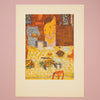 Rare Vintage 1946 Bonnard “La Chale Jaune” Swiss Art Print at Golden Rule Gallery in Excelsior, Minnesota