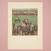 Rare Vintage 1946 Bonnard "Les Courses” Swiss Art Print | Horse Racing