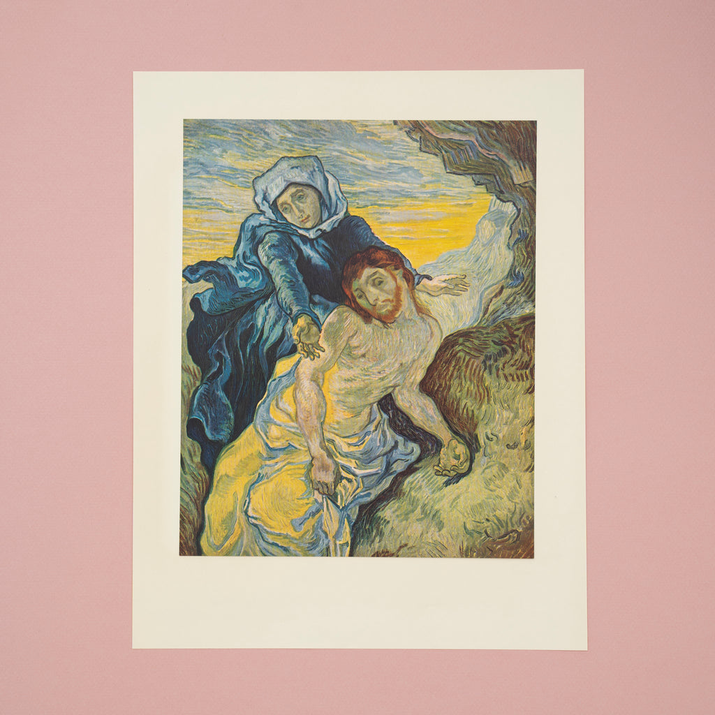 Mary Mourning Christ Pieta Art Print by Vincent Van Gogh at Golden Rule Gallery in Excelsior, Minnesota