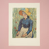 Vintage Vincent Van Gogh Peasant Girl Portrait Art Print for Sale at Golden Rule Gallery in Minnesota