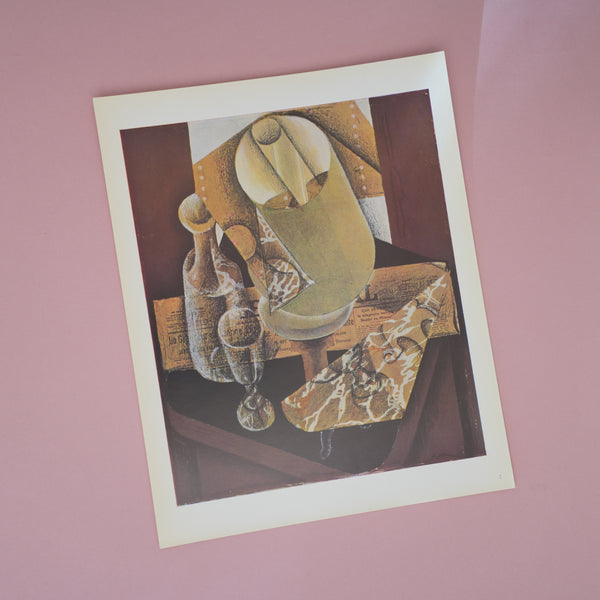 Vintage 1950s Juan Gris “The Lamp” Swiss Art Print