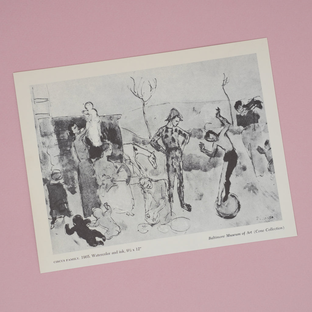 Vintage 1954 Picasso "Circus Family" Art Plate at Golden Rule Gallery in Excelsior, MN