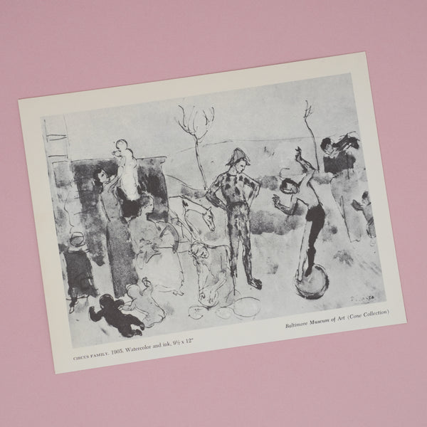 Vintage 1954 Picasso "Circus Family" Art Plate at Golden Rule Gallery in Excelsior, MN