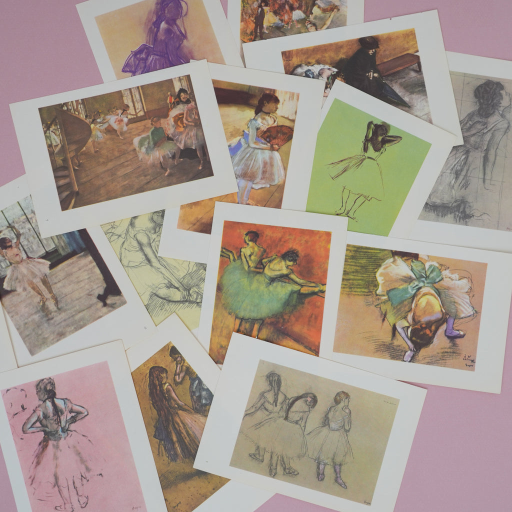 Vintage 1956 Degas Dancer Mini Prints at Golden Rule Gallery