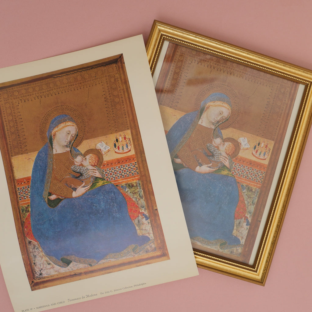 Vintage 1958 Tommaso da Moderna "Madonna and Child" Art Print at Golden Rule Gallery in Excelsior, MN