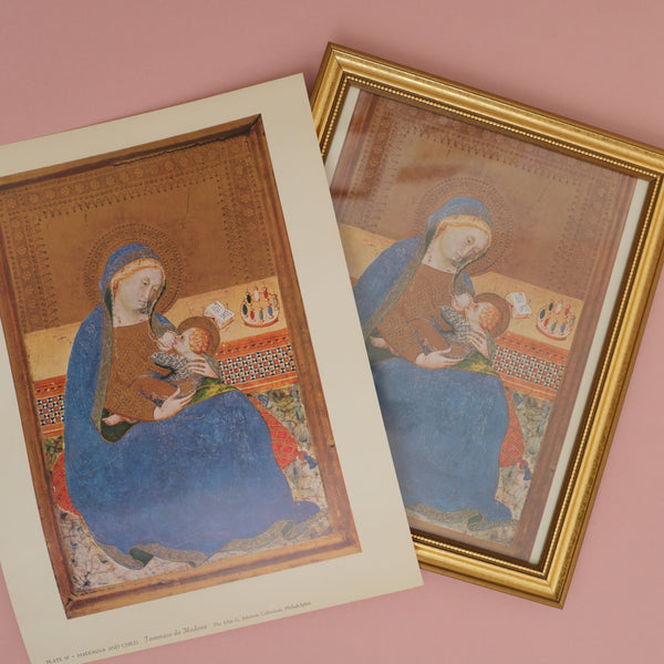 Vintage 1958 Tommaso da Moderna "Madonna and Child" Art Print at Golden Rule Gallery in Excelsior, MN