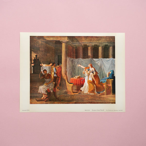 Vintage 1960 Jacques Louis David "Brutus” Art Print at Golden Rule Gallery in Excelsior