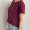 Vintage Boy Tee in Burgundy