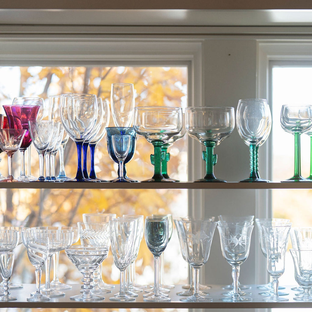 Vintage Glassware at Golden Rule Gallery in Excelsior, Minnesota