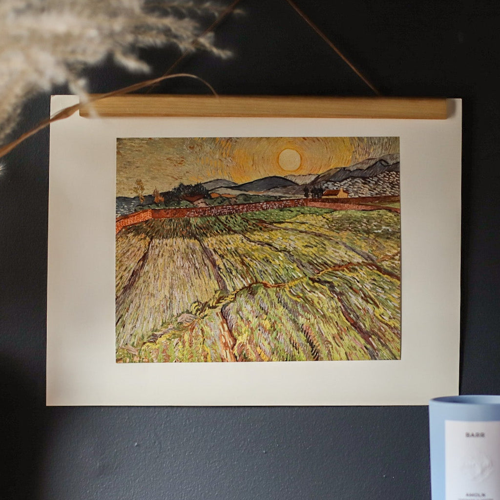Van Gogh Vintage Field Landscape Art Print