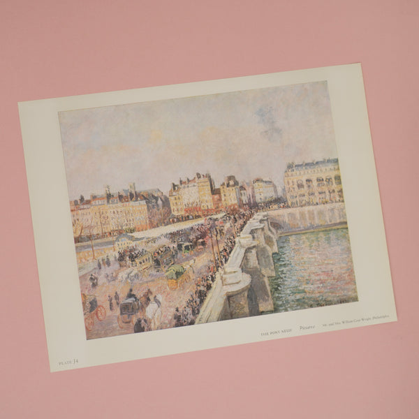 Vintage Pisarro The Pont Neuf Art Print at Golden Rule Gallery in Excelsior
