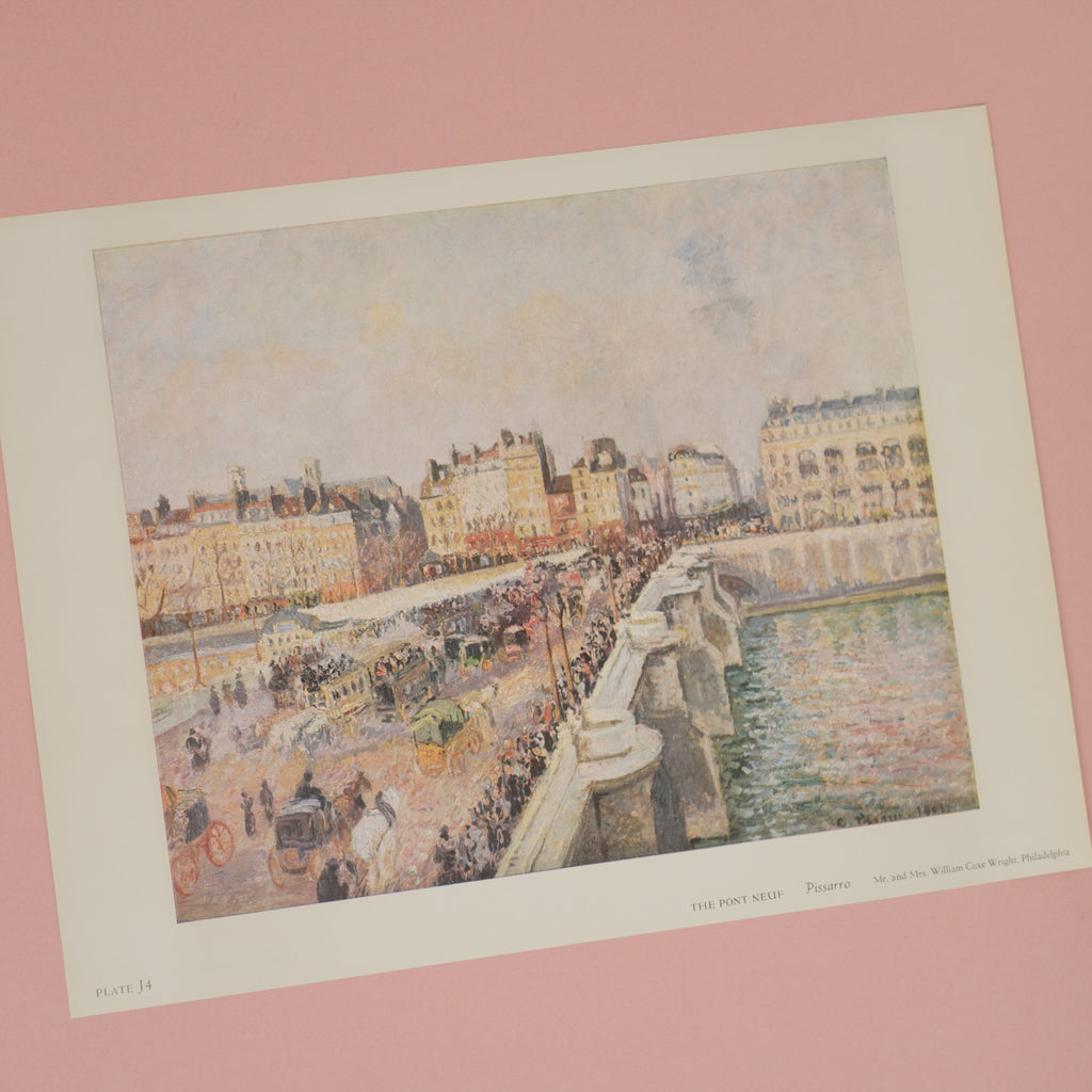 Vintage Pisarro The Pont Neuf Art Print at Golden Rule Gallery in Excelsior, Minnesota