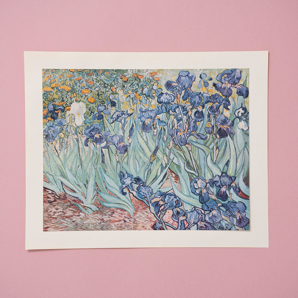Vintage Van Gogh Floral Irises Art Print at Golden Rule Gallery