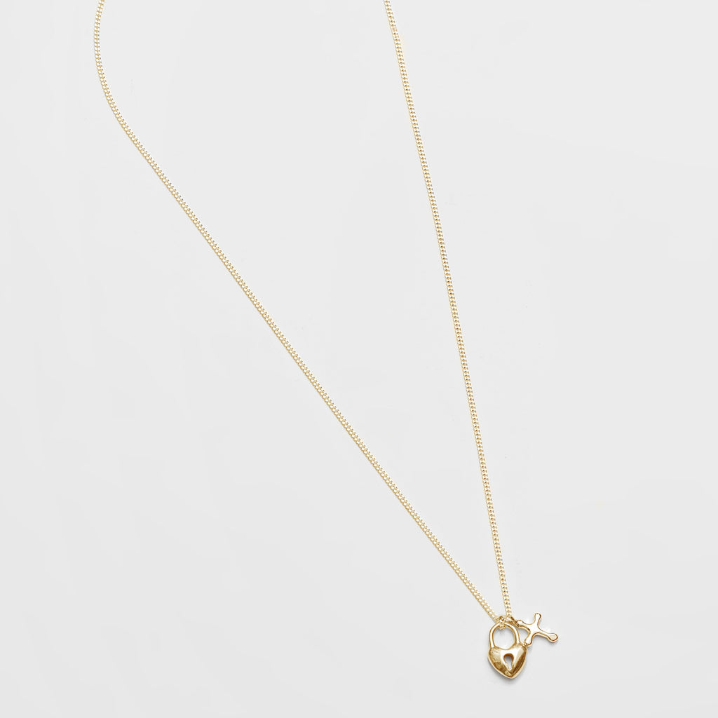 Mini Gold Cross Charm