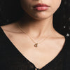 Gold or Silver Organic Circle Necklace | Golden Rule Gallery | Wolf Circus Jewelry | Gigi Necklace in Gold | Gigi Necklace in Silver | Dainty Charm Necklace | Vancouver Made Jewelry | Excelsior, MN