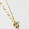 Gold Heart Toggle Necklace at Golden Rule Gallery