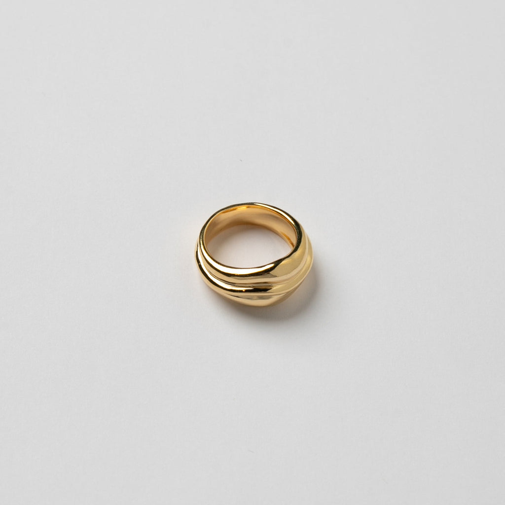 Wolf Circus Dallas Ring in Gold at Golden Rule Gallery