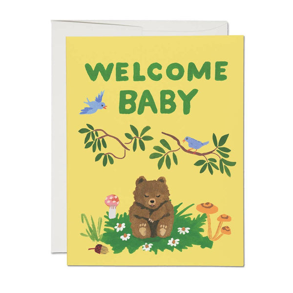 Welcome Baby New Born Greeting Card 