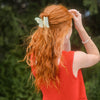 Redhead Model in Golden Rule Gallery Hair Clip